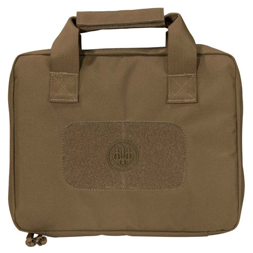 Padded Tactical Pistol Case Coyote with Elastic Accessory Straps