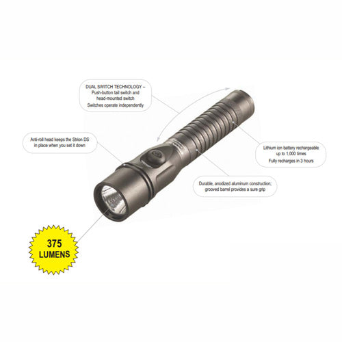 Streamlight Strion DS HL Compact Duty Flashlight 120V AC 12V DC