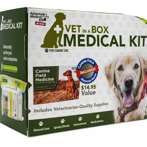 Vet in a Box Canine Emergency First Aid Kit for Active Pet Owners