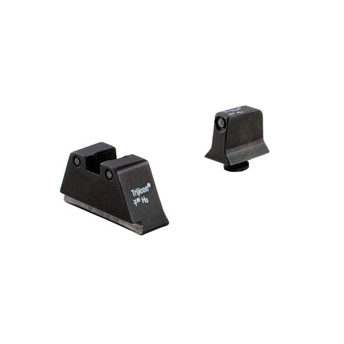 Glock 17/17L Suppressor Height Trijicon Night Sight Set - Black/Green Front, Black/Yellow Rear
