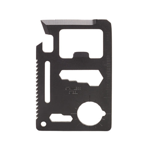 11-in-1 Stainless Steel Survival Wallet Card Tool
