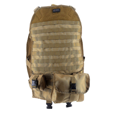 Tan Universal MOLLE Seat Back Cover Includes 2 Utility Pouches