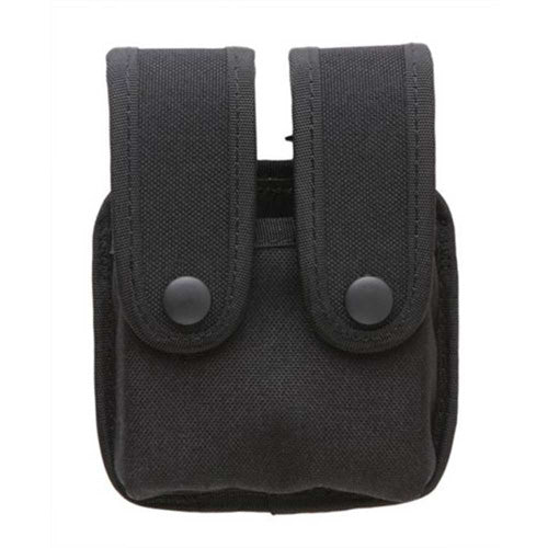 Uncle Mike's 2-Mag Duty Belt Case with Hardened Inserts, Nylon Black