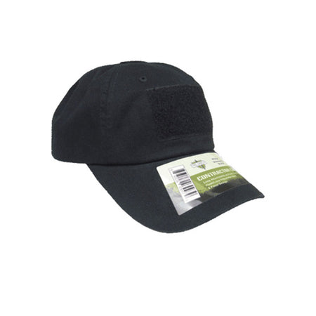 Tac Shield Black Contractor Cap Six Panel Loop-Compatible One Size