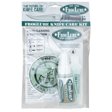 FrogLube Knife Care Kit Solvent Degreaser and Paste Set