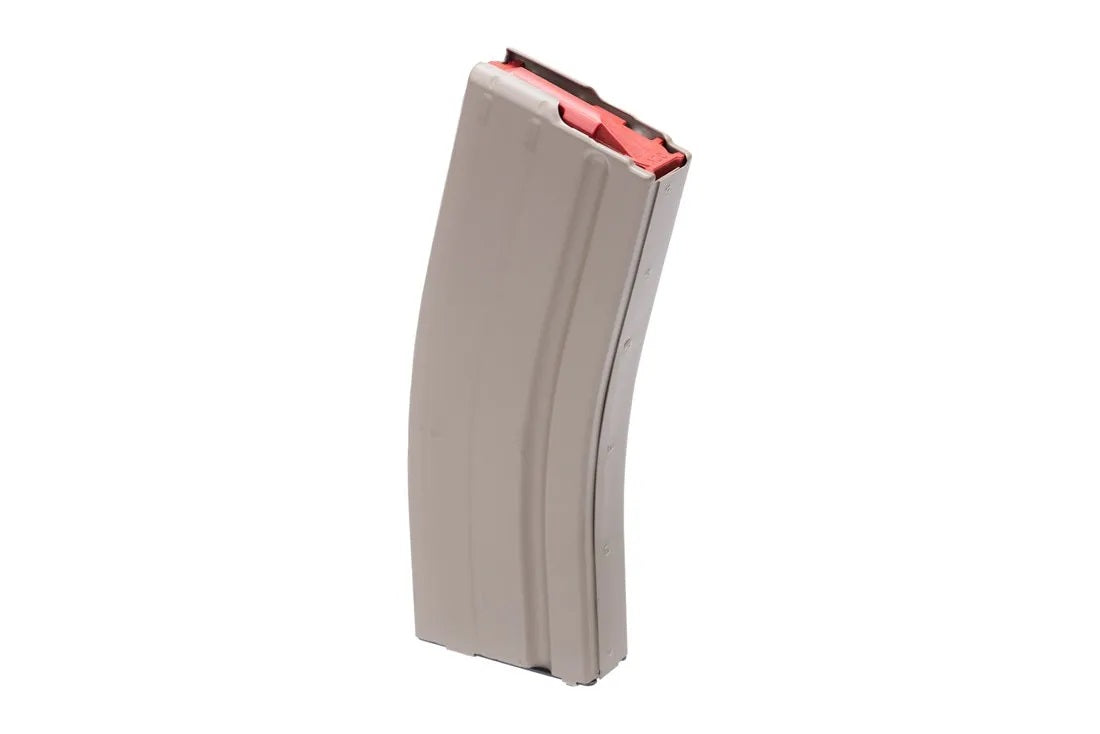 ASC 6mm ARC 25rd AR-15 SS Mag FDE Marlube with Red Follower