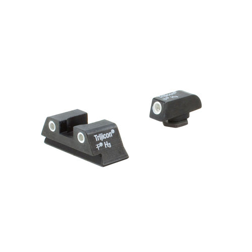 Glock 42/43 Series Trijicon Night Sight Set - Green Front w/ White Paint, Orange Rear