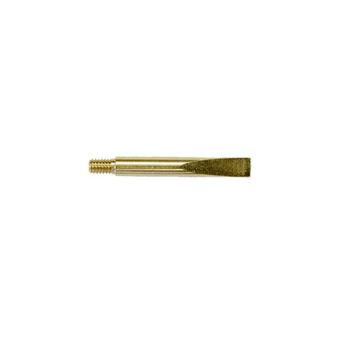 Small Brass Cleaning Scraper with 8-32 Rod Threads