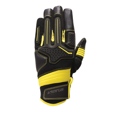 Men's 2X-Large Black/Yellow HWS Workman Dakota Glove Metacarpal Pad
