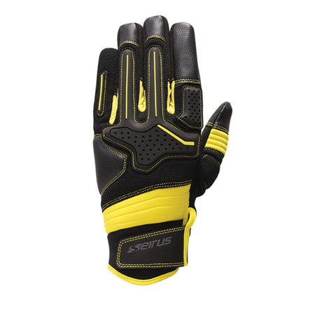 Men's 2X-Large Black/Yellow HWS Workman Dakota Glove Metacarpal Pad