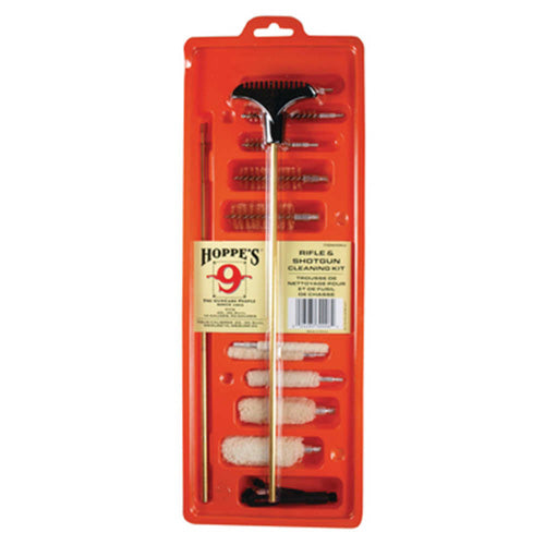 Universal Dry Firearm Cleaning Kit with Brushes Swabs and Jags