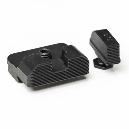 Glock 9mm/.40 S&W TAG TSP Tactical Steel Iron Sights with Anti-Glare Serrations