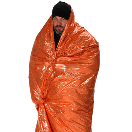 NDUR Reflective Emergency Blanket Hypothermia Protection Orange Silver