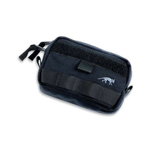 Black Horizontal Tac Pouch 4 MOLLE Accessory Pouch Wide Zip Opening