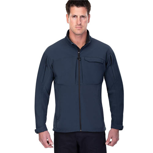 XL Bering Blue Tactical Downrange Softshell Jacket Gusseted Panels