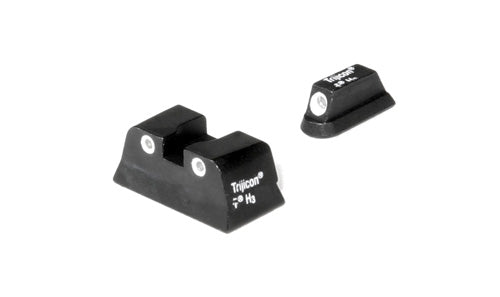 CZ75 3-Dot Trijicon Tritium Night Sight Set - Green/Green, Shock-Resistant Metal Body