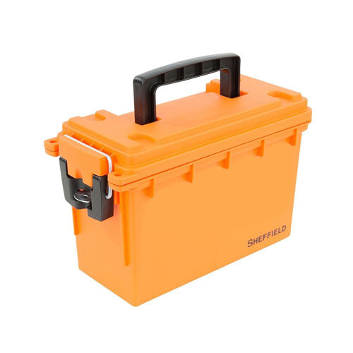 Sheffield 12629 Safety Orange Field Box - 3 Locking Options, Made in USA