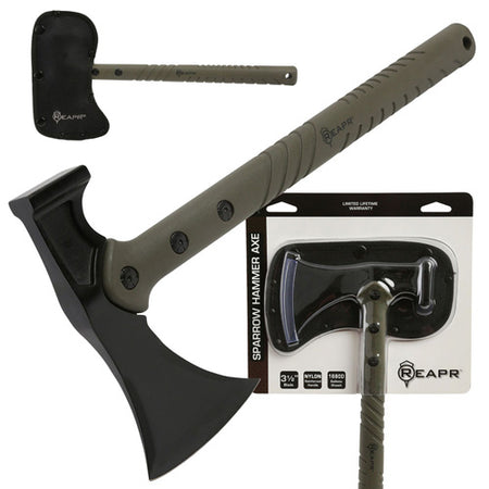 Sparrow 15.25in Overall Hammer Axe with 1680D Ballistic Sheath