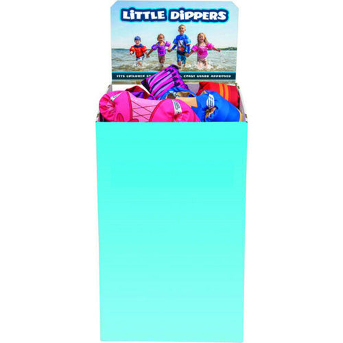 Little Dippers Kids Life Vest Bin Assorted Colors - 24 Vests