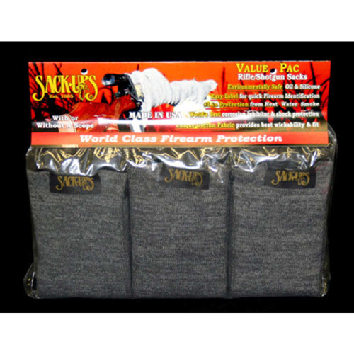Sack-Ups Camo Field Gray Silicone Rifle Shotgun Sack 6-Piece Set
