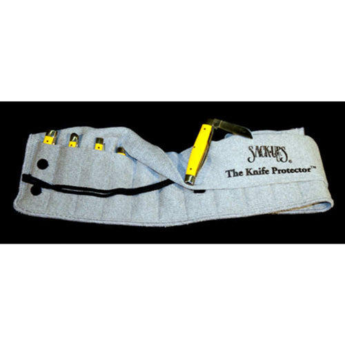12-Knife Roll Protector Sack-Up Plain Grey 3-5in