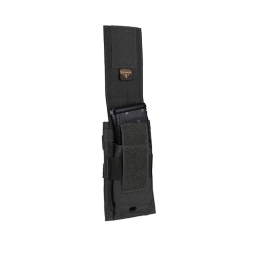 Single Black Universal Rifle Pouch MOLLE Compatible