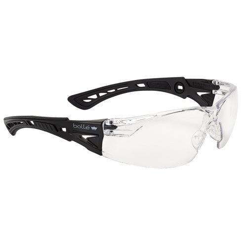 Rush Plus Protective Glasses Matte Black Frame Clear Lens