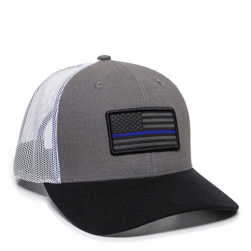 Police Cap Blue Line Size A QTech Cooling Sweatband