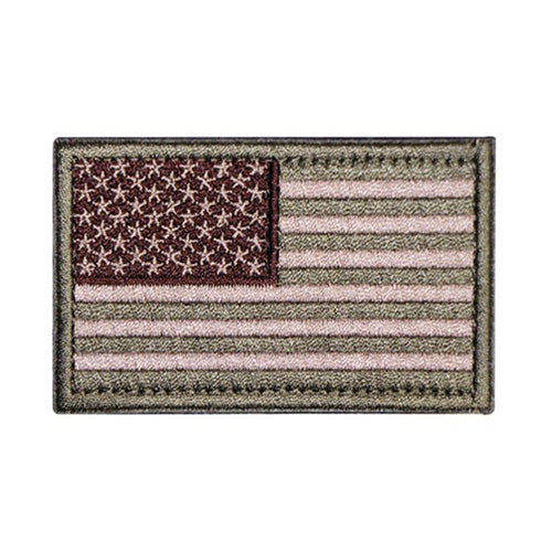 US Flag Flat Dark Earth Velcro Patch Morale Flag