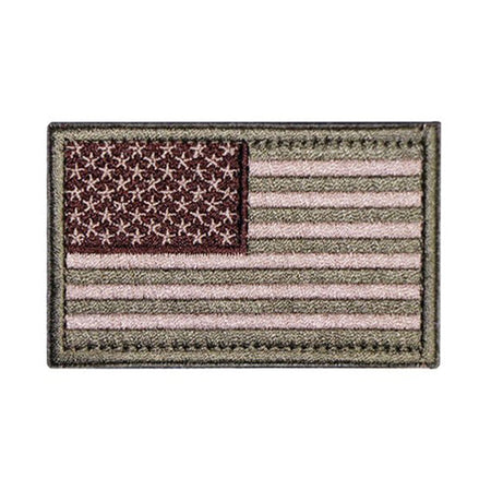 US Flag Flat Dark Earth Velcro Patch Morale Flag