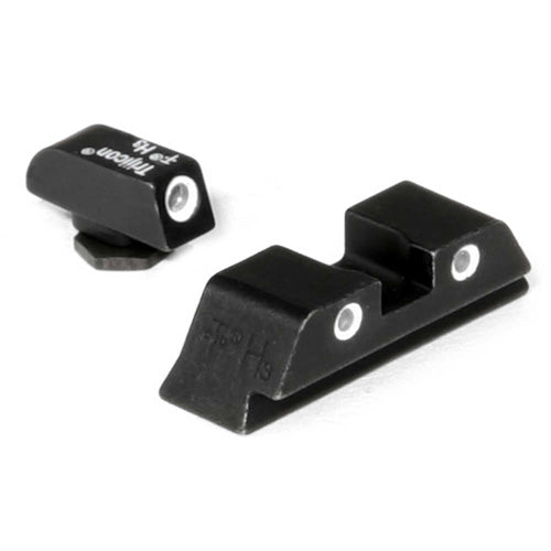 Glock 17/22/34 MOS Trijicon Night Sight Set - Green Front, Yellow Rear, Square Notch