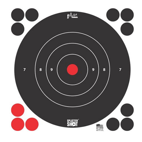 Pro-Shot White 12in Bullseye Paper Target 12-Count Bag