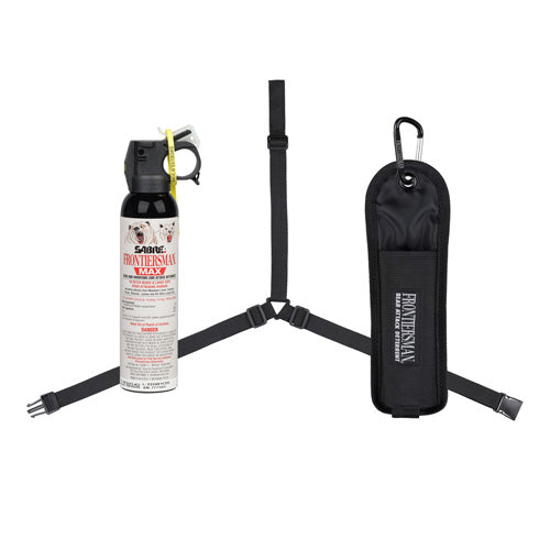 SABRE Frontiersman MAX Bear Mountain Lion Defense Spray 9.2 Oz 3-in-1 Carry Holster