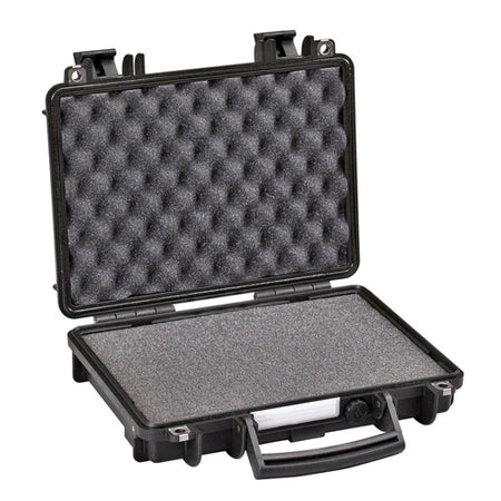 Black Single Pistol Case with Pre-Cubed Foam Waterproof