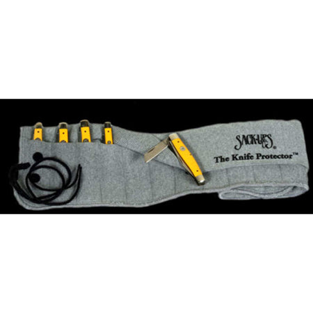 18-Knife Roll Protector Sack-Up Plain Grey 3-5in