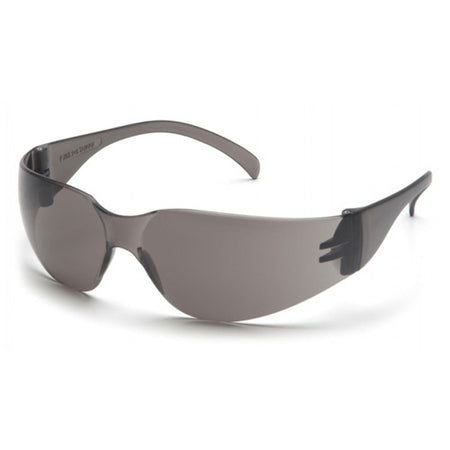 Mini Intruder Grey/Grey Scratch Resistant Safety Glasses