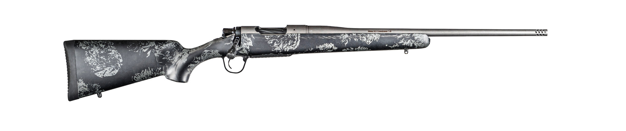 Christensen Arms 8010107200 Mesa FFT 6.5 Creedmoor 4+1 20" Threaded Barrel, Tungsten Gray Cerakote, Black with Gray Webbing Stock