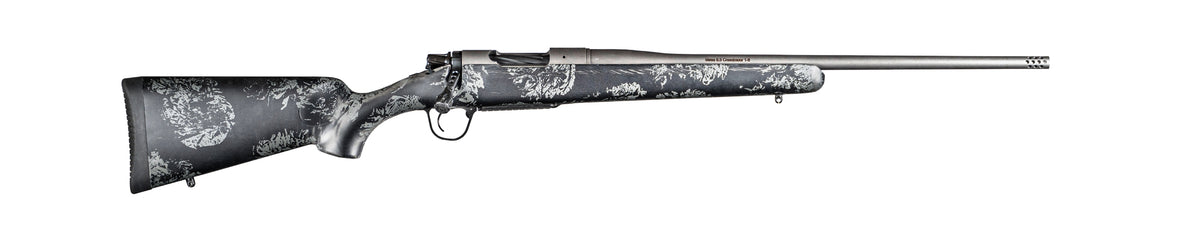 Christensen Arms 8010119000 Mesa FFT 7mm PRC 3+1 22" Threaded Barrel, Tungsten Gray Cerakote, Black with Gray Webbing Stock