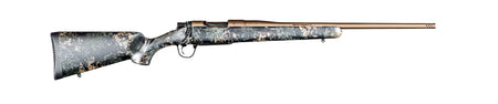 Christensen Arms 8010108500 Mesa FFT 300 Win Mag 3+1 22" Threaded Barrel, Burnt Bronze Cerakote, Green with Black/Tan Webbing Stock