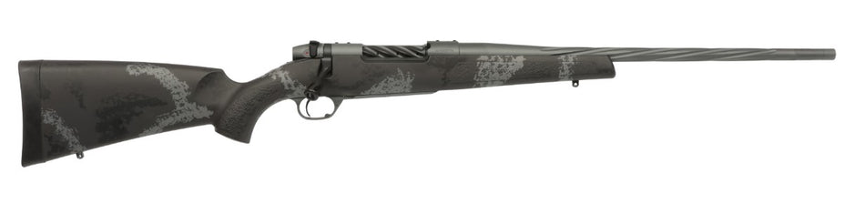 Weatherby MLW01N7MMBR2B Mark V Live Wild 7mm BC 3+1 20" Carbon Gray Cerakote Fluted Threaded Barrel & Drilled & Tapped Receiver, Black w/Gray Accents Fixed Polymer Stock, Right Hand