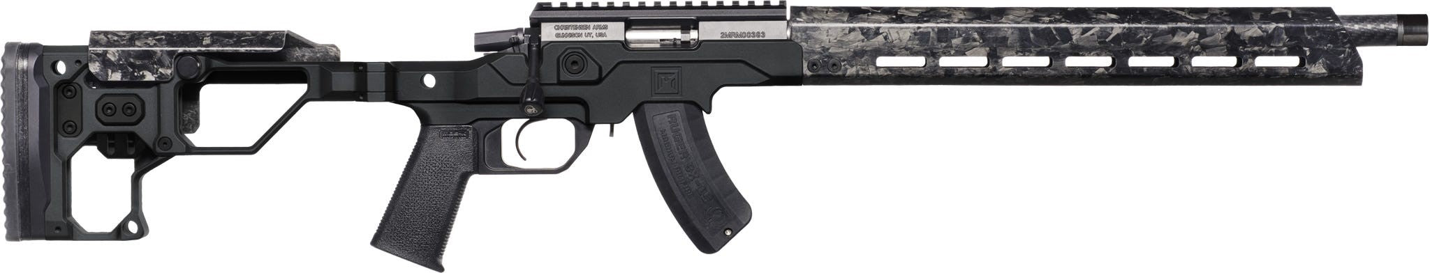 Christensen Arms 8011202102 MPR 22 WMR 10+1 20" Carbon Fiber Match Grade Threaded Barrel, Black Nitride Picatinny Rail Receiver, M-LOK Handguards, Black Anodized Adj w/MagneLock Technology Stock, Bla