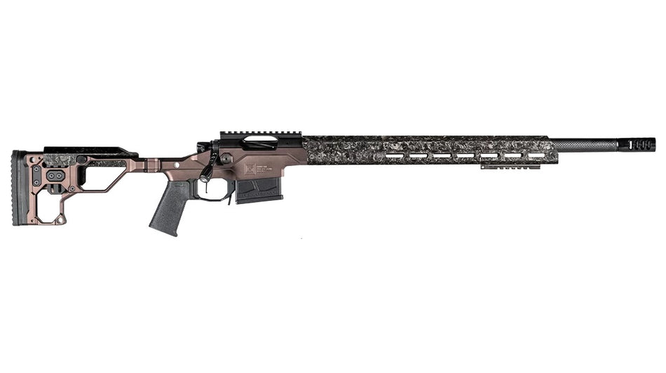 Christensen Arms 8010301800 Modern Precision 300 PRC 26" Threaded Carbon Fiber Barrel 5+1, Black Nitride Finish, Desert Brown Anodized Folding Stock, Polymer Grip