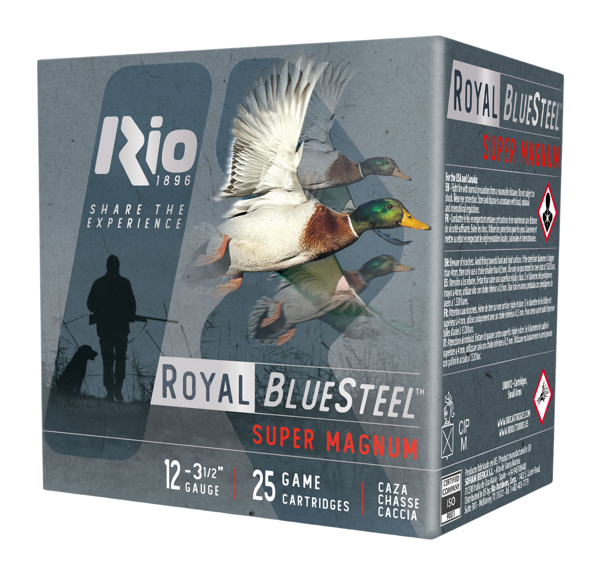 Rio Ammunition Royal BlueSteel Super Magnum Shotgun Ammo 12 Gauge 3.5 in 1-3/8 oz BB 1550 FPS
