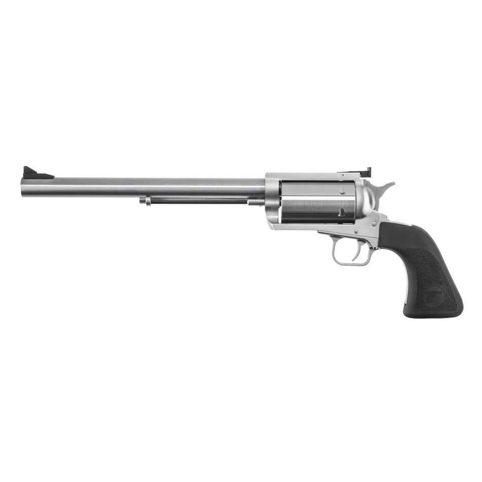 Magnum Research BFR360 BFR Extra Large 360 Buckhammer 6+1 Shot 10" Brushed Stainless Steel Barrel & Cylinder, Stainless Stainless Steel Frame, Black Rubber Grip, Exposed Hammer
