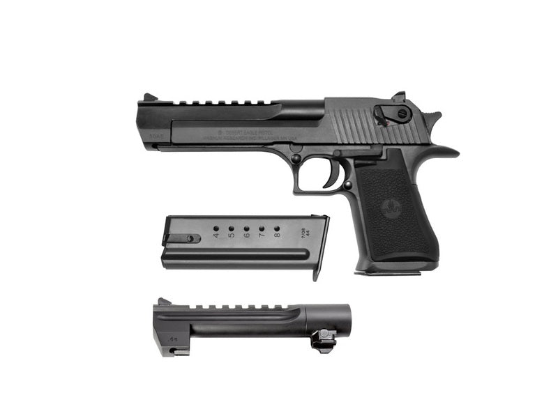 Magnum Research DE50WB6 Desert Eagle Mark XIX Conversion Combo 44 Rem Mag, 50 AE 6" 7+1, 8+1 Black Carbon Steel Frame & Slide Black Rubber Grip