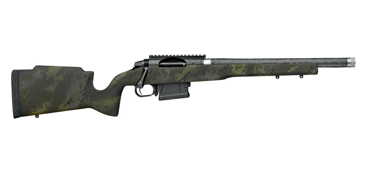 Proof Research 151143 Elevation MTR 2.0 22 ARC 4+1 16.50" Carbon Fiber Match Grade Threaded Barrel, Black receiver w/Picatinny Rail, Midnight Camo Proof Fixed Carbon Fiber Stock, Right Hand