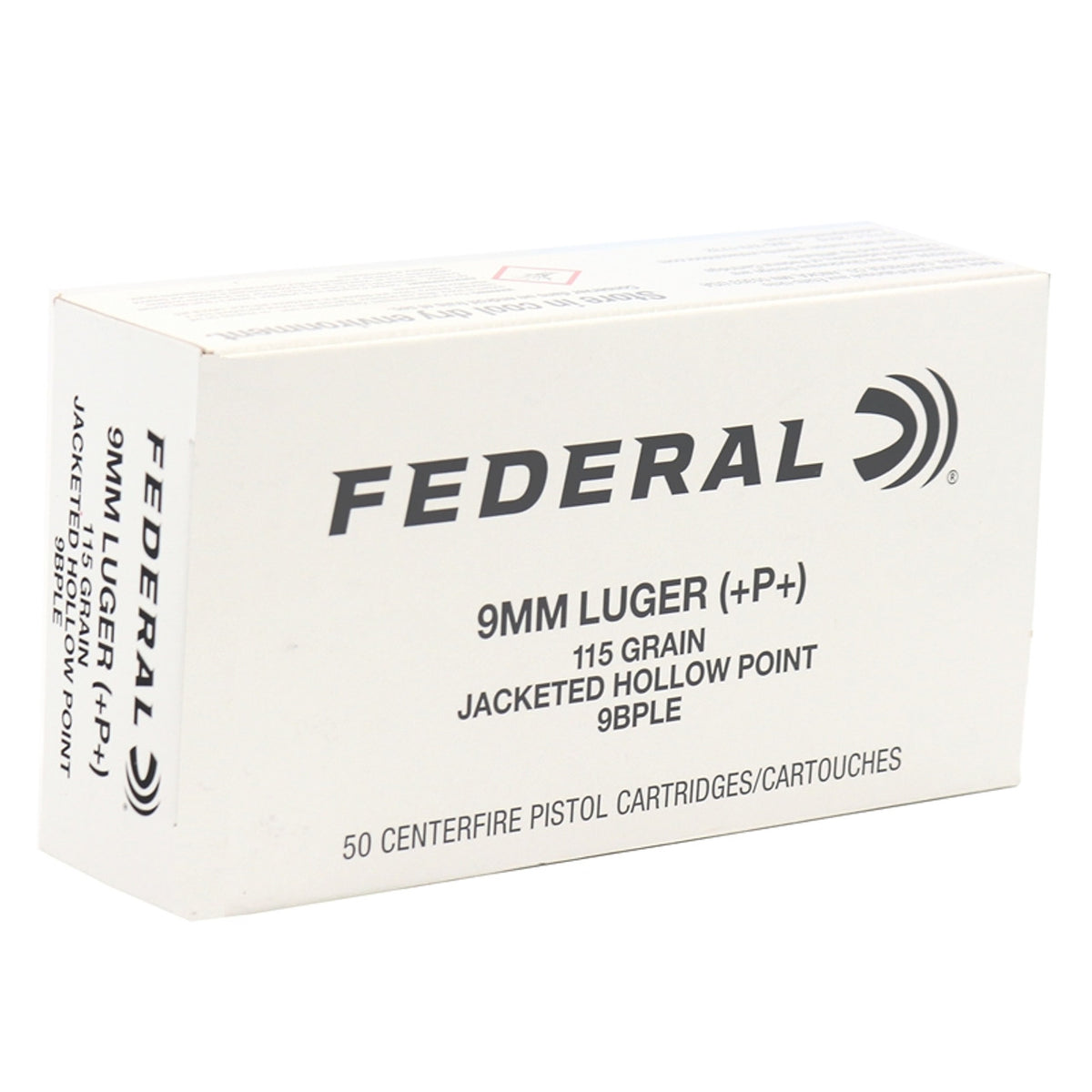 Federal 9mm Hi-SHOK  115 Grain Jacketed Hollow Point (JHP) (+P+)