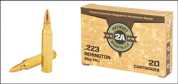 STV Patriot Sports 223 Remington 55 Grain Full Metal Jacket(FMJ)
