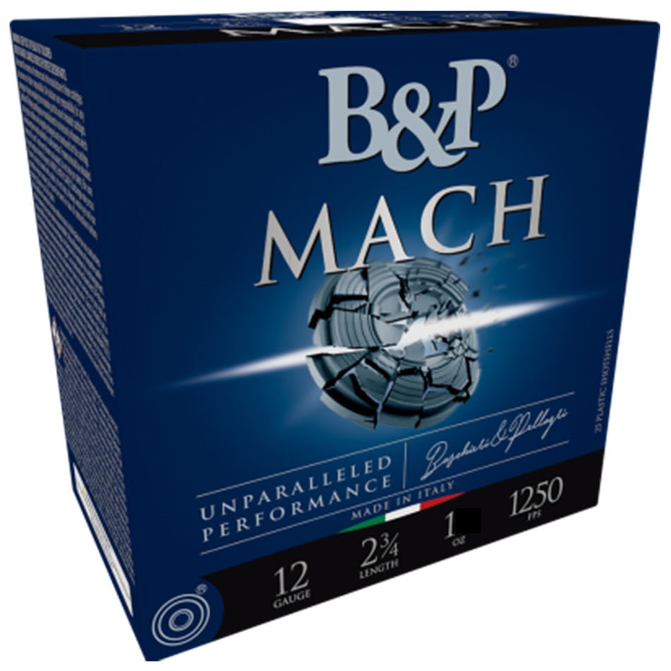 B&p Ammunition 12B1F2L7 Mach LV 12Gauge 2.75" 1oz 7.5Shot