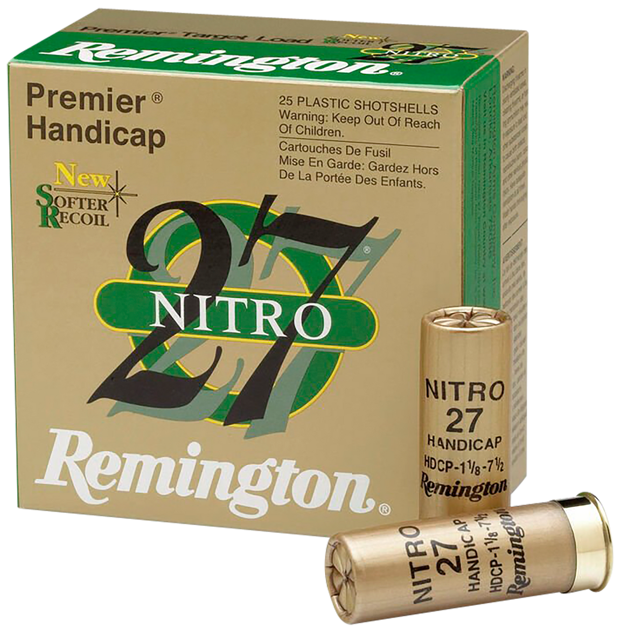 Remington Ammunition 20227 Premier Nitro 27 Handicap Load 12 Gauge 2.75 in. 1 oz 1290 fps 7.5 Shot